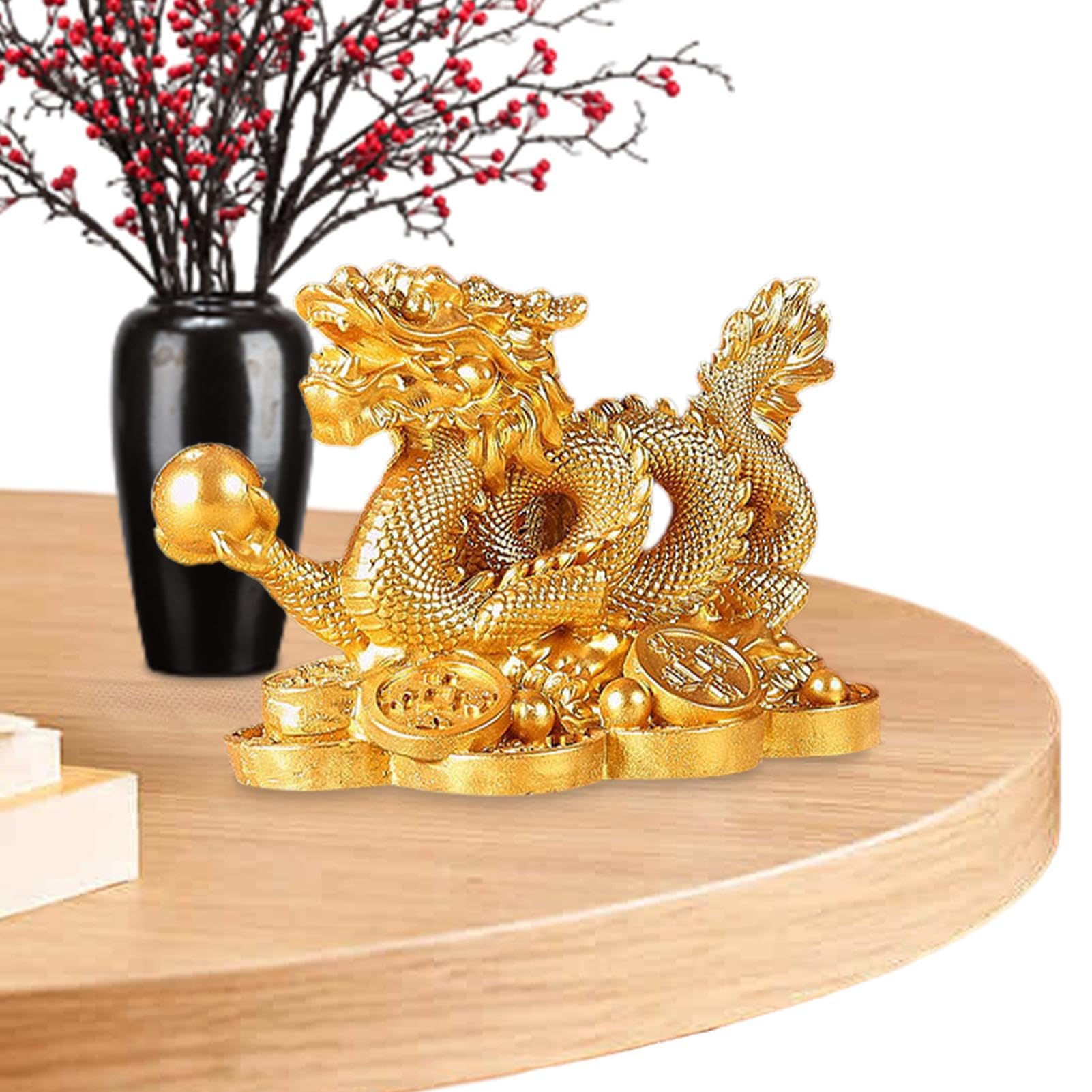 Amazon.co.jp: 龍の置物 竜の置物 風水 龍 竜 置き物 5本爪 龍神様